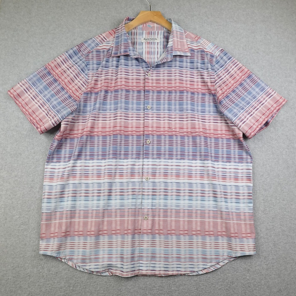 Tommy Bahama Shirt Mens XL Bahama Coast Jamboree Island Zone Button Up Shirt
